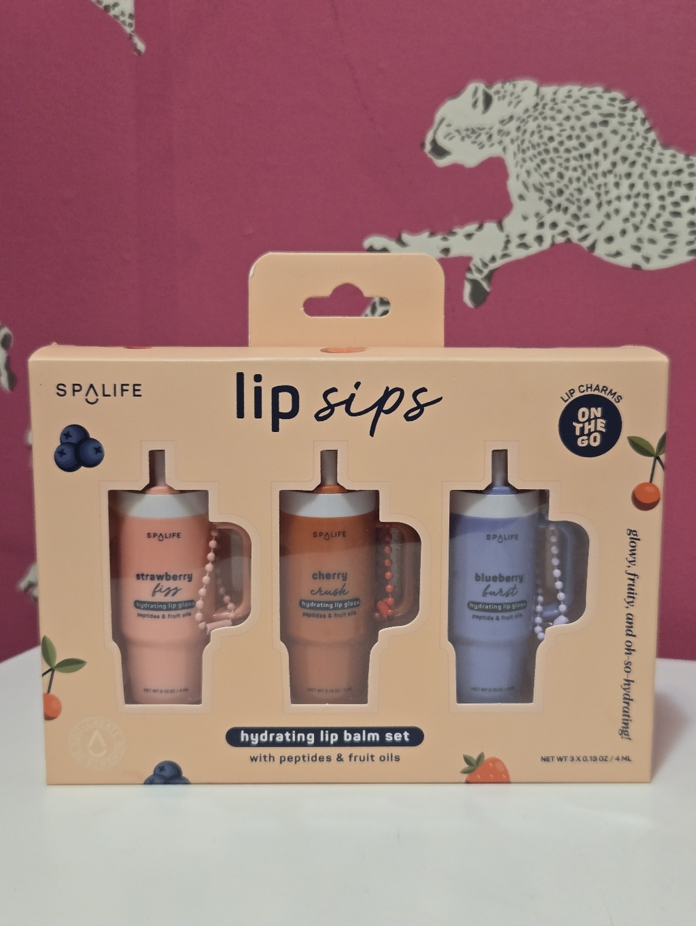 NIB Spa Life Lip Sips Hydrating Lip Balm Set